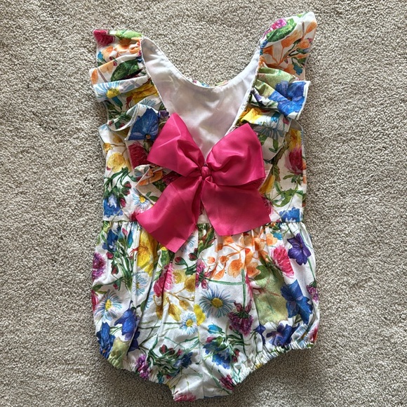 Floral Ruffle Romper - Picture 3 of 3